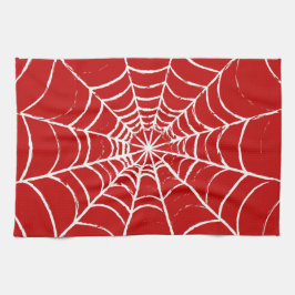 赤くもの巣 キッチンタオル