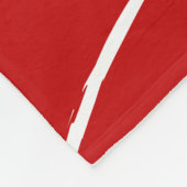 赤くもの巣 フリースブランケット (角)