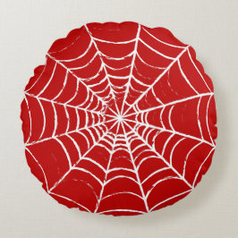 赤くもの巣 ラウンドクッション