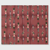 赤くるみエレガント割り兵士バレリーナ ラッピングペーパー (フラット)
