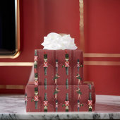 赤くるみエレガント割り兵士バレリーナ ラッピングペーパー