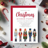 赤くるみ割りクリスマスディナーパーティー 招待状