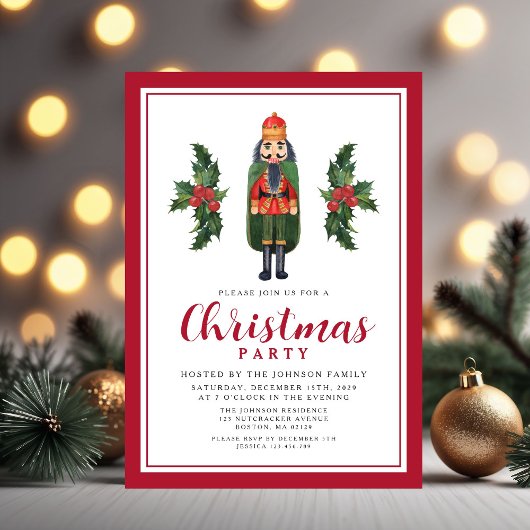 赤くるみ割りクリスマスパーティー 招待状