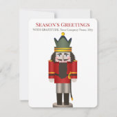 赤くるみ割りビジネスクリスマスカード シーズンカード (正面)