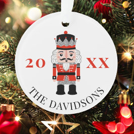 赤くるみ割りプリンスクリスマスフォト オーナメント