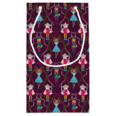 赤くるみ割りペットパターン スモールペーパーバッグ (裏面)