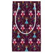 赤くるみ割りペットパターン スモールペーパーバッグ (正面)