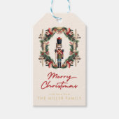 赤くるみ割りリース ギフトタグ (正面)