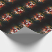 赤くるみ割り ラッピングペーパー (角)