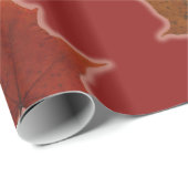 赤くカスタムな色の金紅葉 ラッピングペーパー (ロールコーナー)