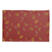 赤くカスタムな色の金紅葉 枕カバー (裏面)