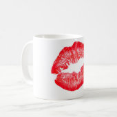 赤くキスをするな唇 コーヒーマグカップ (正面左)