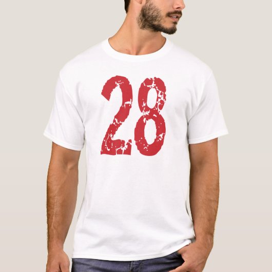 赤くグランジなスタイル第28 Tシャツ (正面)