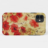 赤くグランジな花ののiPhone 5 Case-Mate iPhoneケース (裏面(横))
