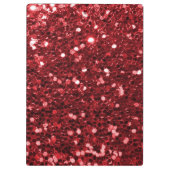 赤くフェイクなグリッター クリップボード (裏面)