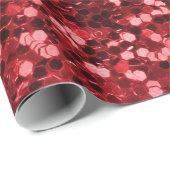 赤くフェイクなグリッター ラッピングペーパー (ロールコーナー)