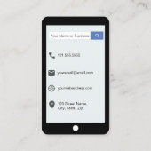 赤くフェイクなスネークスキンの革iPhoneのスタイル 名刺 (裏面)