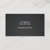 赤くモダンでエレガントな専門の上品 名刺 (裏面)