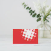 赤くモダンな名刺 名刺 (スタンド正面)