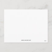 赤くロマンチックな愛ハートのバレンタイン シーズンポストカード (裏面)