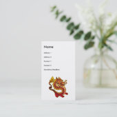 赤く中国のなドラゴンの名刺 名刺 (スタンド正面)