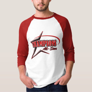 赤く及び白い競争のワイシャツ Tシャツ
