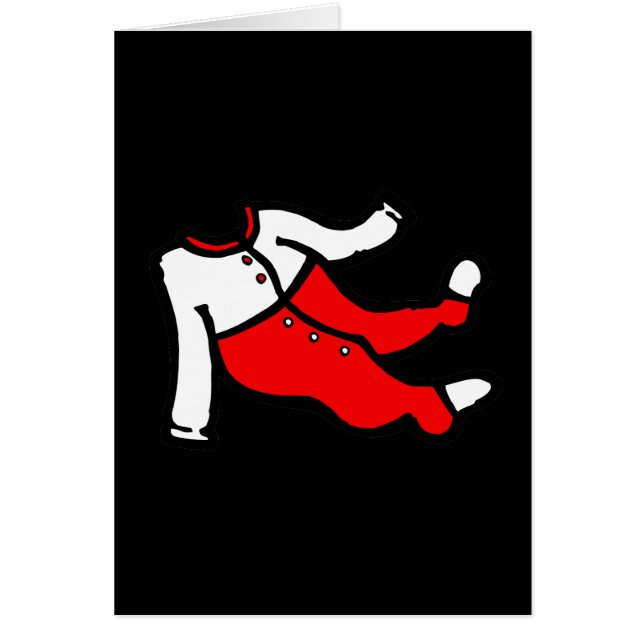 赤く及び白いfooty PJ (正面)