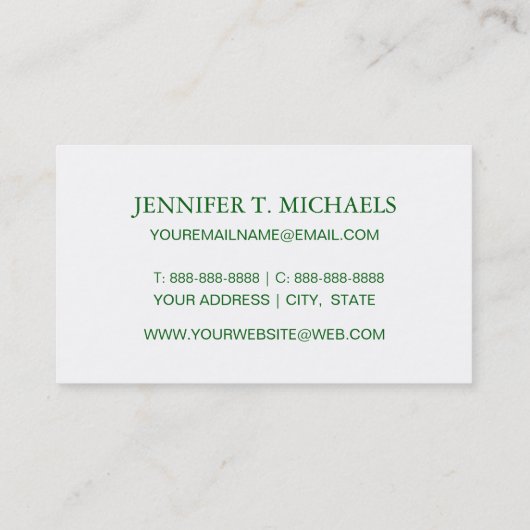 赤く及び黄色のトロピカル・フルーツパターン 名刺 (裏面)