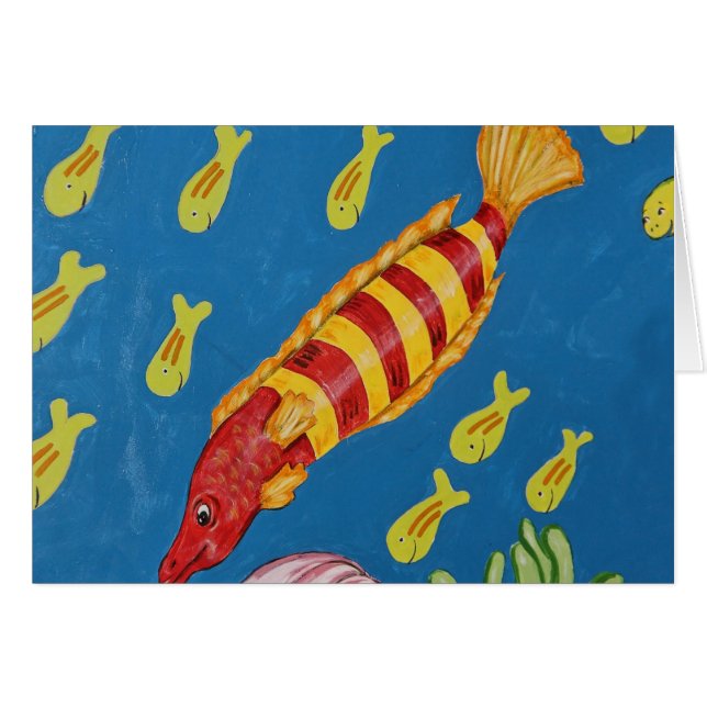 赤く及び黄色の熱帯魚 (正面横)