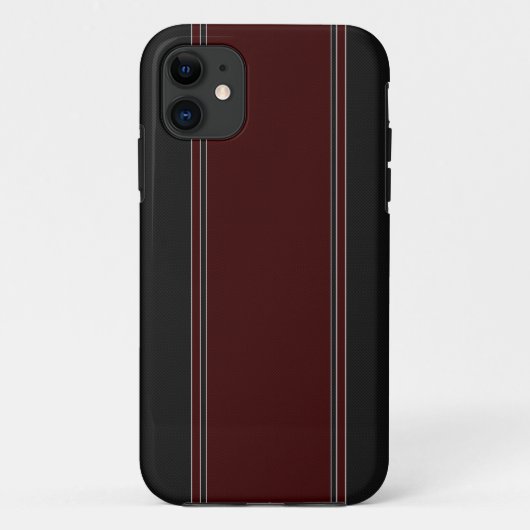 赤く及び黒いカーボン繊維のiPhone 5の箱 Case-Mate iPhoneケース (裏面)