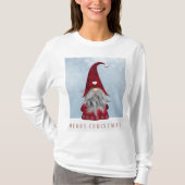 赤く及び黒いバッファローの格子縞のクリスマスの格言 Tシャツ (正面)