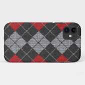 赤く及び黒く心地よくアーガイル柄のな一見のiPhone 5の箱 Case-Mate iPhoneケース (裏面(横))