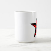 赤く及び黒く航海のな星のマグ コーヒーマグカップ (中央)