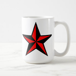 赤く及び黒く航海のな星のマグ コーヒーマグカップ