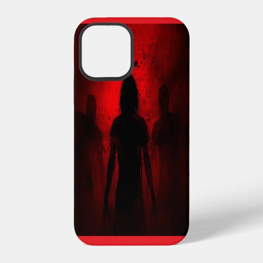 赤く叫ぶ夜 iPhoneケース (裏面)