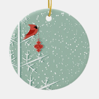 赤く基本的なオーナメント セラミックオーナメント
