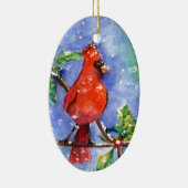 赤く基本的なオーナメント セラミックオーナメント (右)