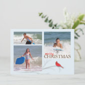 赤く基本的な二重味方された数々のな写真カード シーズンカード (スタンド正面)