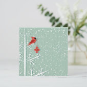 赤く基本的な招待状 招待状 (スタンド正面)