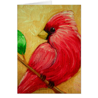 赤く基本的な油絵はカードをカスタマイズ