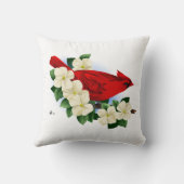 赤く基本的な鳥 クッション (裏面)