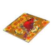 赤く基本的な鳥 タイル (側面)