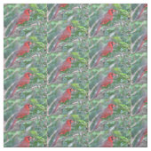 赤く基本的な鳥 ファブリック (見本)