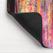 赤く多彩で動揺してなドアのマウスパッド マウスパッド (コーナー)