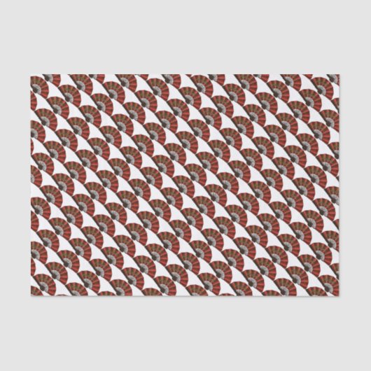 赤く日本ので旧式なファン 薄葉紙 (正面)