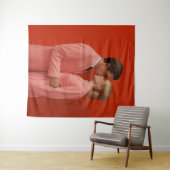 赤く染まって タペストリー (インサイチュ(横))