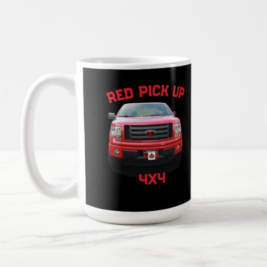 赤く染まる コーヒーマグカップ (左)