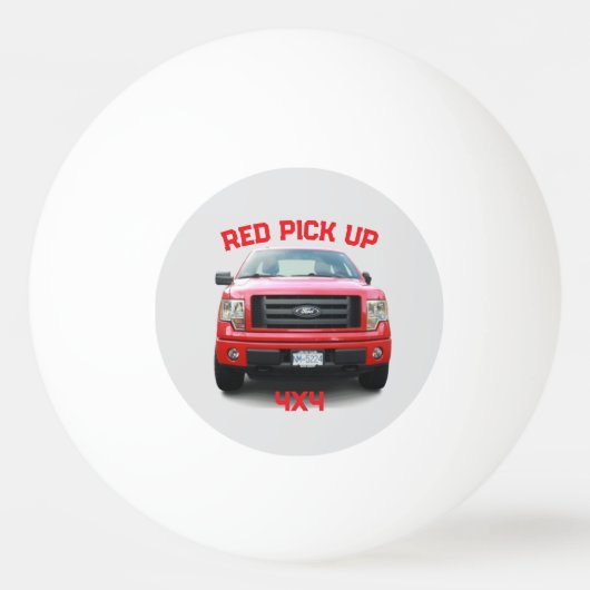 赤く染まる 卓球ボール (正面)