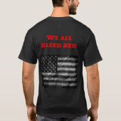 赤く染まる Tシャツ (裏面)