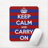 赤く白いおよび青い縞 マウスパッド (マウス)